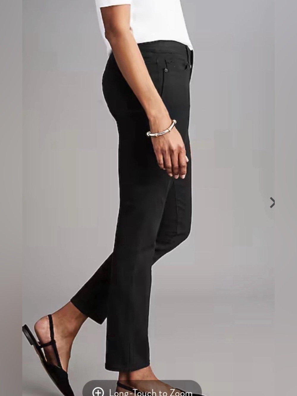 J Jill Denim Authentic Fit Slim Ankle‎ Womens Jeans Size 12 Black Stretch